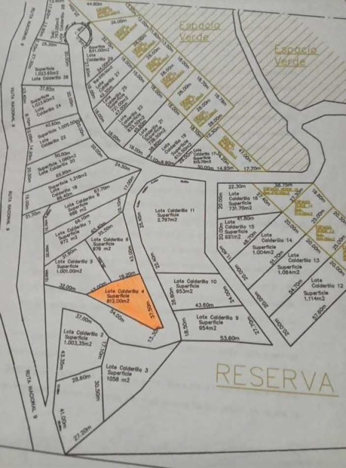 LOTE EN VENTA LA CALDERILLA CERRO VARNET